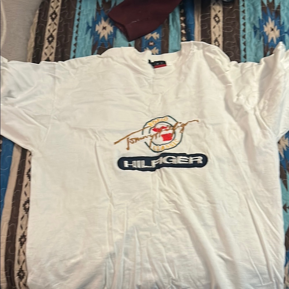 Tommy Hilfiger White Logo Tee